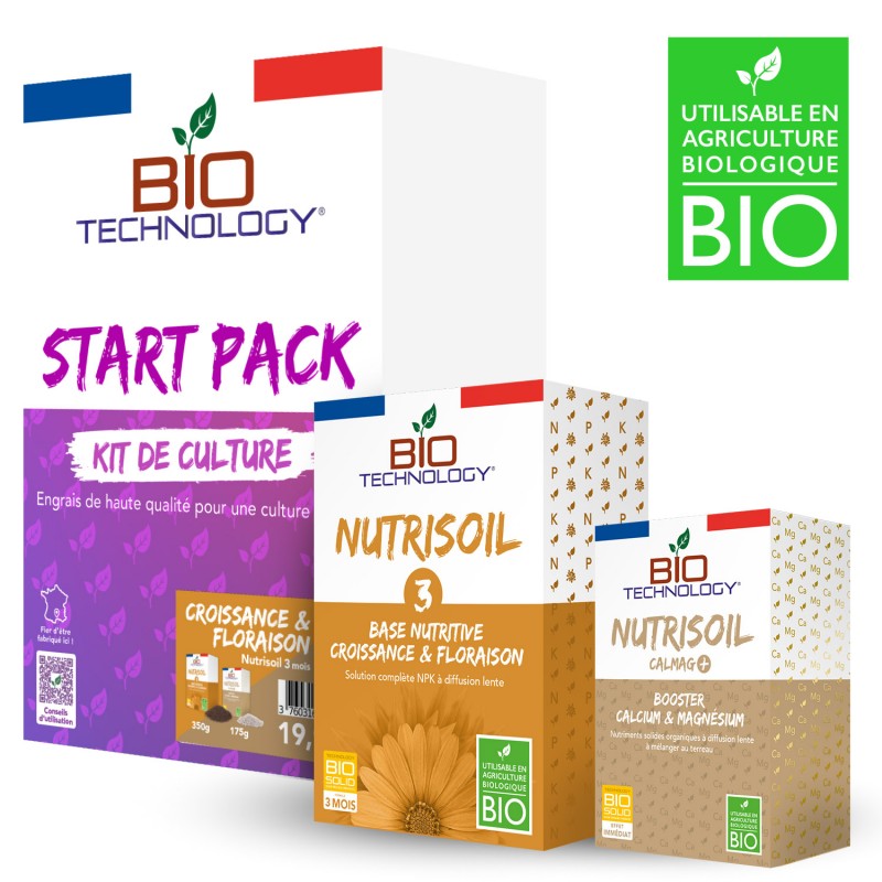 STARTER KIT, KIT DE INICIO fertilizantes sólidos y orgánicos - 3 meses